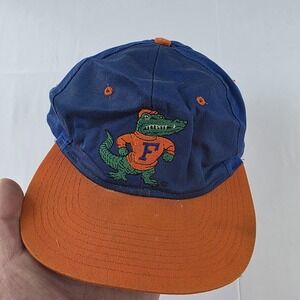 Vintage Florida Gators Hat Cap Snap Back Mens One Size Blue Orange NCAA Football
